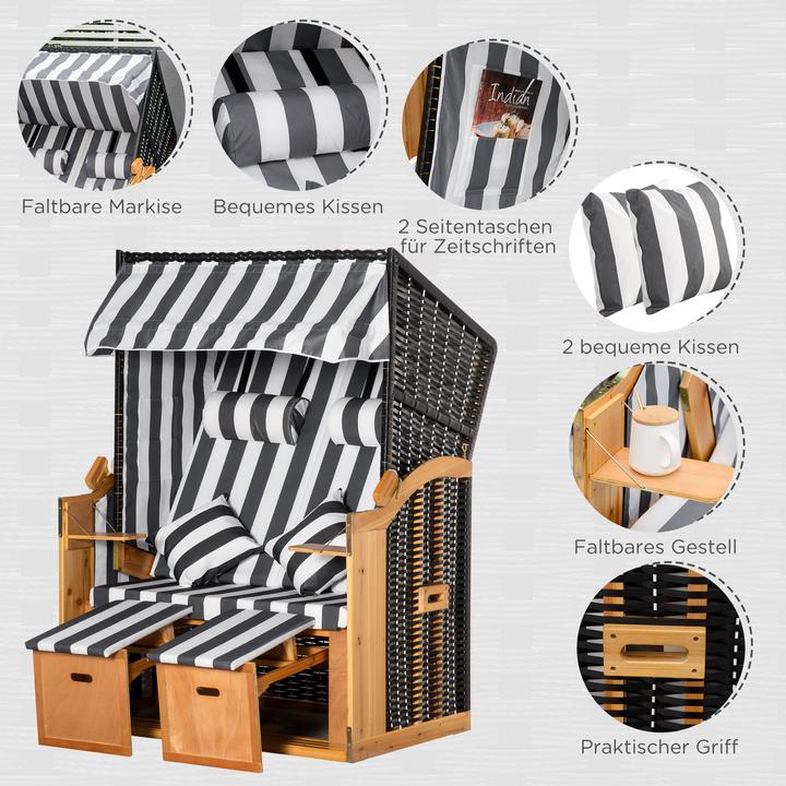 Immagine prodotto Outsunny Sedia da spiaggia