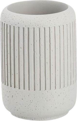 Zeller Present "Cement" toothbrush tumbler, cement, light grey