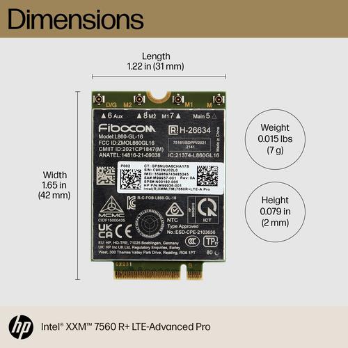 Actual product image HP Lte Ap Wwan