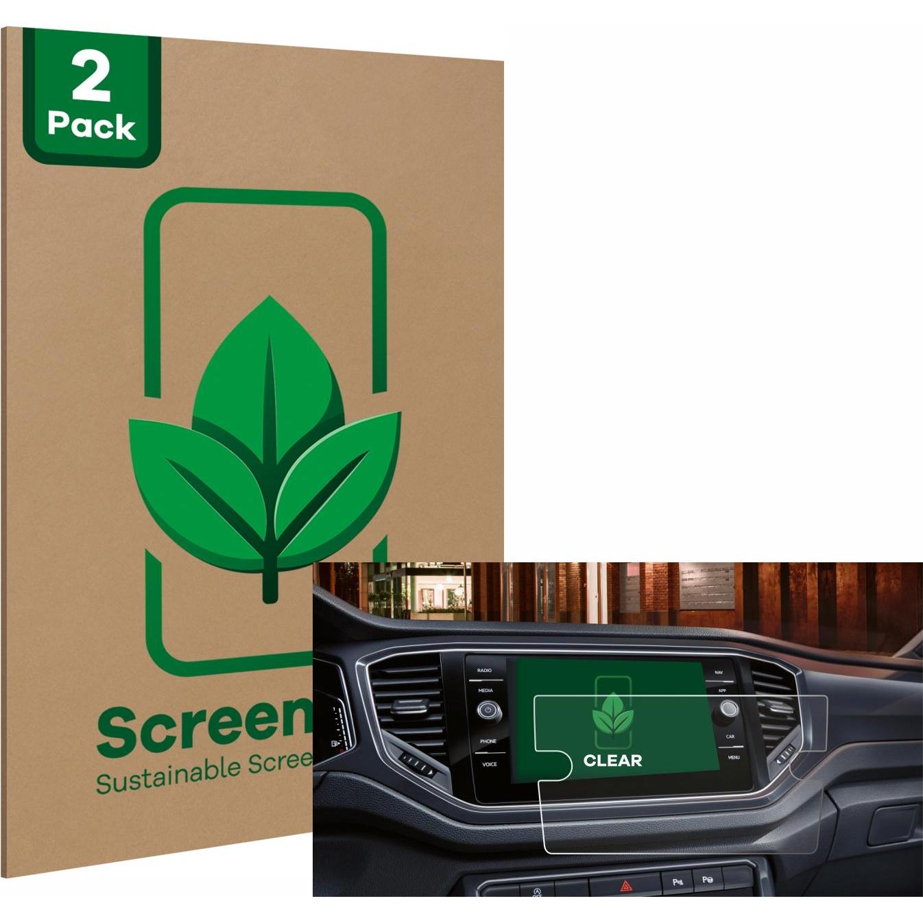 Thumbnail - ScreenLeaf, Fahrzeug Navigation Zubehör, Schutzfolie nachhaltiger Displayschutz Displayschutzfolie Folie Klar Transparen...