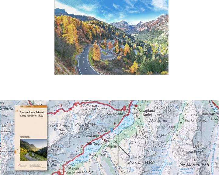 Actual product image Road map Switzerland 1:200 000