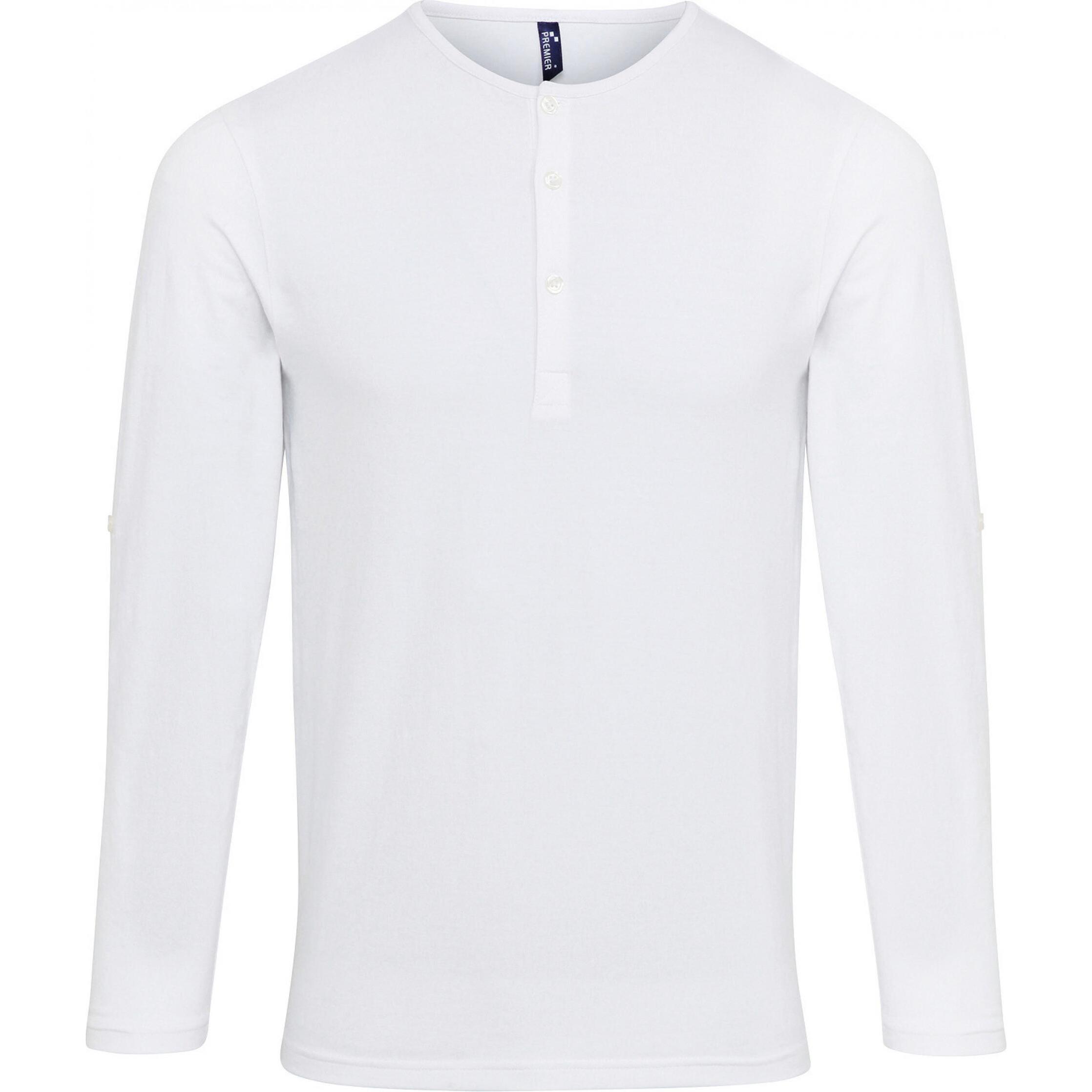 Premier, Herren, Shirt, Long John, Weiss, (L)