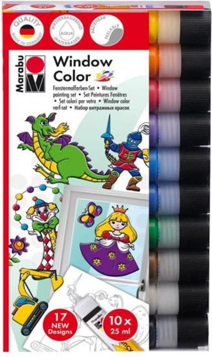 Immagine prodotto Marabu Finestra colore divertimento & fantasia (Multicolore, 250 ml)