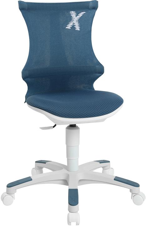 Topstar Kinderdrehstuhl Sitness X Chair 10, FX130CR55 petrol, weiss Stoff (36 - 48 cm)