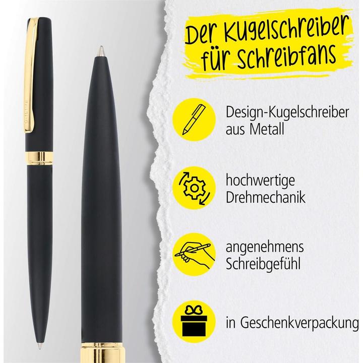 Image du produit Online ELEGANZA - Stylo à bille twist (Noir, Or, 1x)