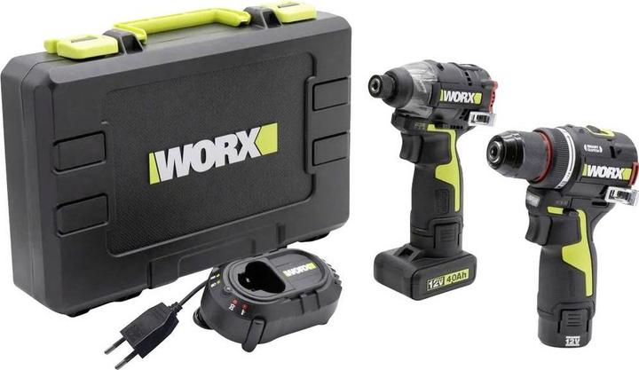 Produktbild Worx WU927 Akku-Schlagschrauber, Akku-Bohrschrauber 12 V 2 Ah, 4 Ah Li-Ion ink (Bohrschrauber, Schlagschrauber)