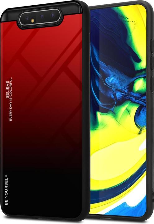 Actual product image Cadorabo TPU 2 colors glass cover (Samsung Galaxy A80)