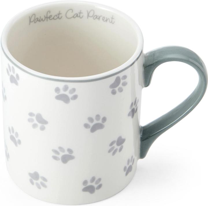 Mikasa Pawfect Cat Parent Straight-Sided Porcelain Mug, 280ml (280 ml)
