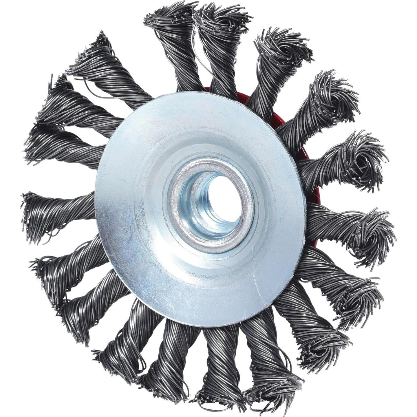 KS Tools, Schleifmittel, Kegelform-Stahldrahtrundbürste 0,5mm, Ø 100mm