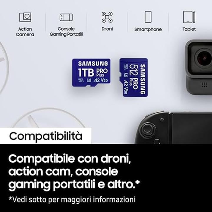 Image du produit Samsung PRO Plus (1000 Go, microSDXC, U3, UHS-I)