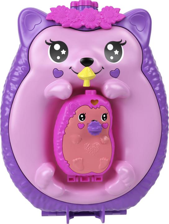Actual product image Polly Pocket hedgehog mum & baby casket