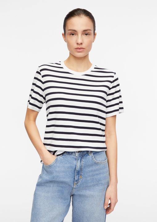 Image du produit Comma Gestreiftes Basic Fit T-Shirt (44)