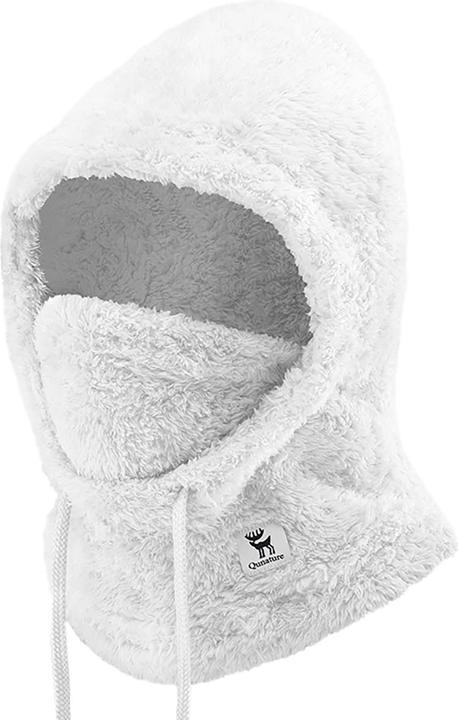 Actual product image Qunature Arctic Velvet Ski Balaclava Size L - White