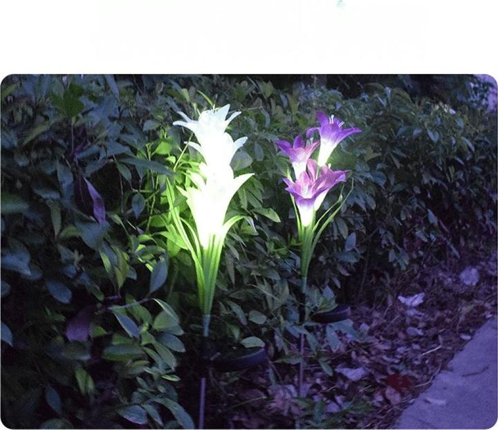 Produktbild Cover-Discount Solar LED Gartenstecker Lilie violett (IP55)