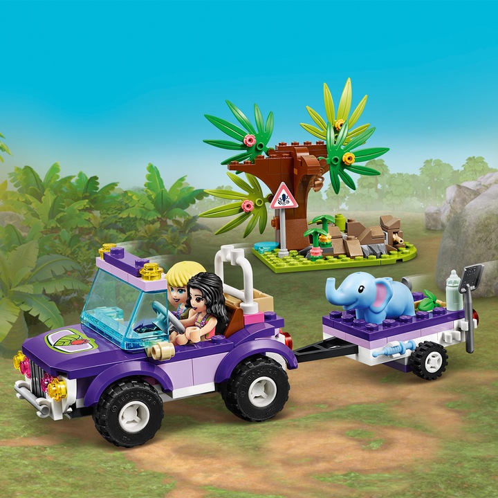 Actual product image LEGO Rescue of the baby elephant with transporter (41421, LEGO Friends)