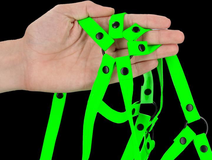 Produktbild Ouch! Full Body Harness - Glow in the Dark (S, M)