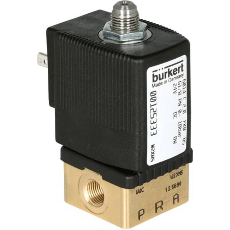 Bürkert, Zubehör Druckluftwerkzeug, Direktgesteuertes Ventil 126140 6014 230 V/AC Gehäusematerial Messing Di