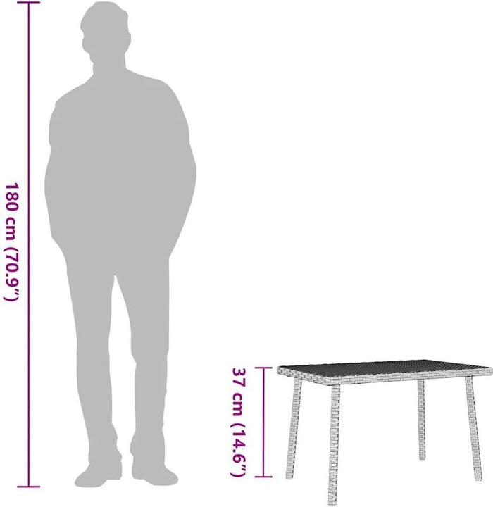 Image du produit vidaXL Garten-Couchtisch