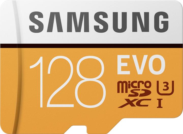 Samsung EVO - microSDXC Card (128 GB, microSDXC, U3, UHS-I)