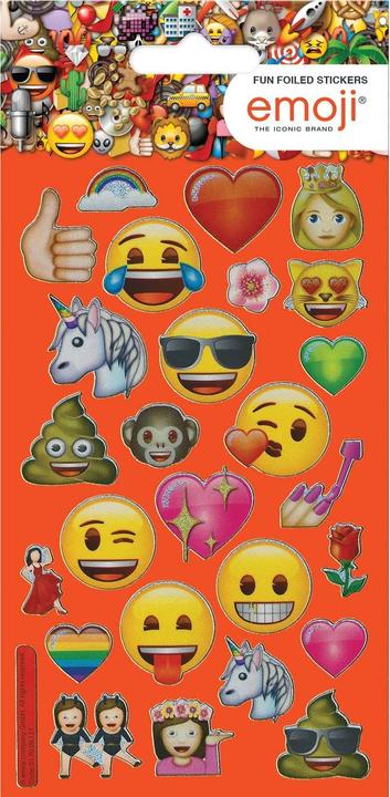 Actual product image Emoji Foil Stickers