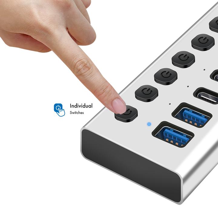 Produktbild LogiLink Prüfen (USB-A, USB-C, 10 Ports)