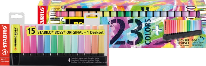 Produktbild STABILO Boss Original (Sortiert, 5 mm, 23 x)