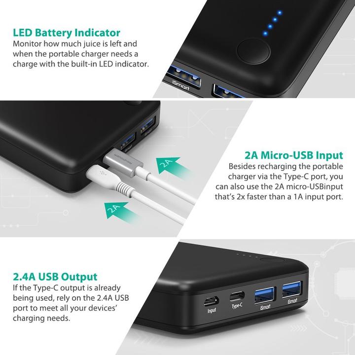 Actual product image RAVPower Rp-Pb059 (20100 mAh, 74.37 Wh)