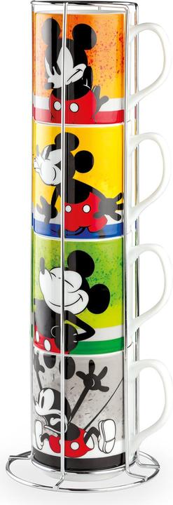 Egan Universal cup Mickey Mouse 350 ml, 4 pieces, multicoloured (350 ml, 4 x)