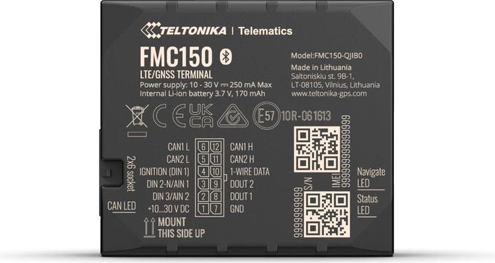 Actual product image Teltonika Telematics FMC150 4G Cat 1 GNSS/GSM/Bluetooth Tracker