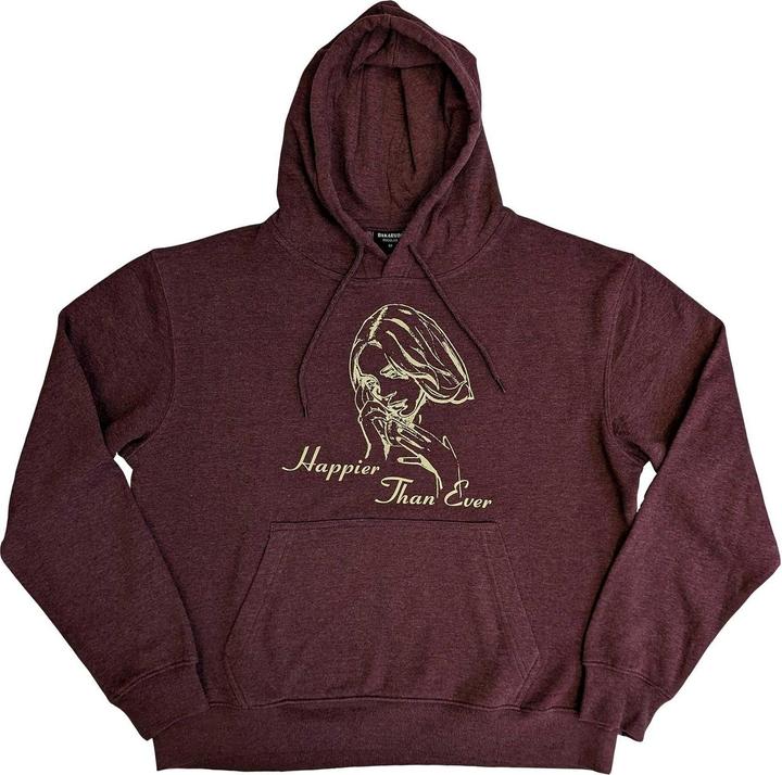 Immagine prodotto Universal Textiles Happier Than Ever Felpa con Cappuccio Adulto Unisex (L)