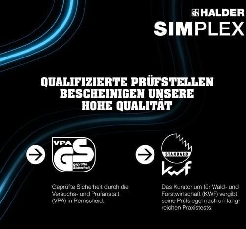 Actual product image Halder Splitting hammer super plastic Simplex Ø 60 mm, hickory handle & malleable cast iron body (4100 g)