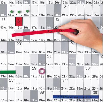 Produktbild Magnetoplan Jahresplaner-Folie 2017 (90 x 60 cm)