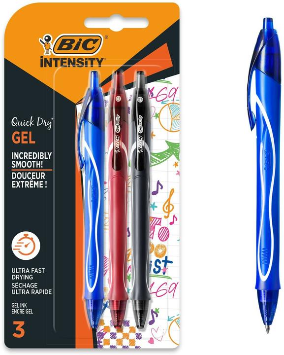 Produktbild Bic Gelschreiber (Blau, Rot, Schwarz, 3x)