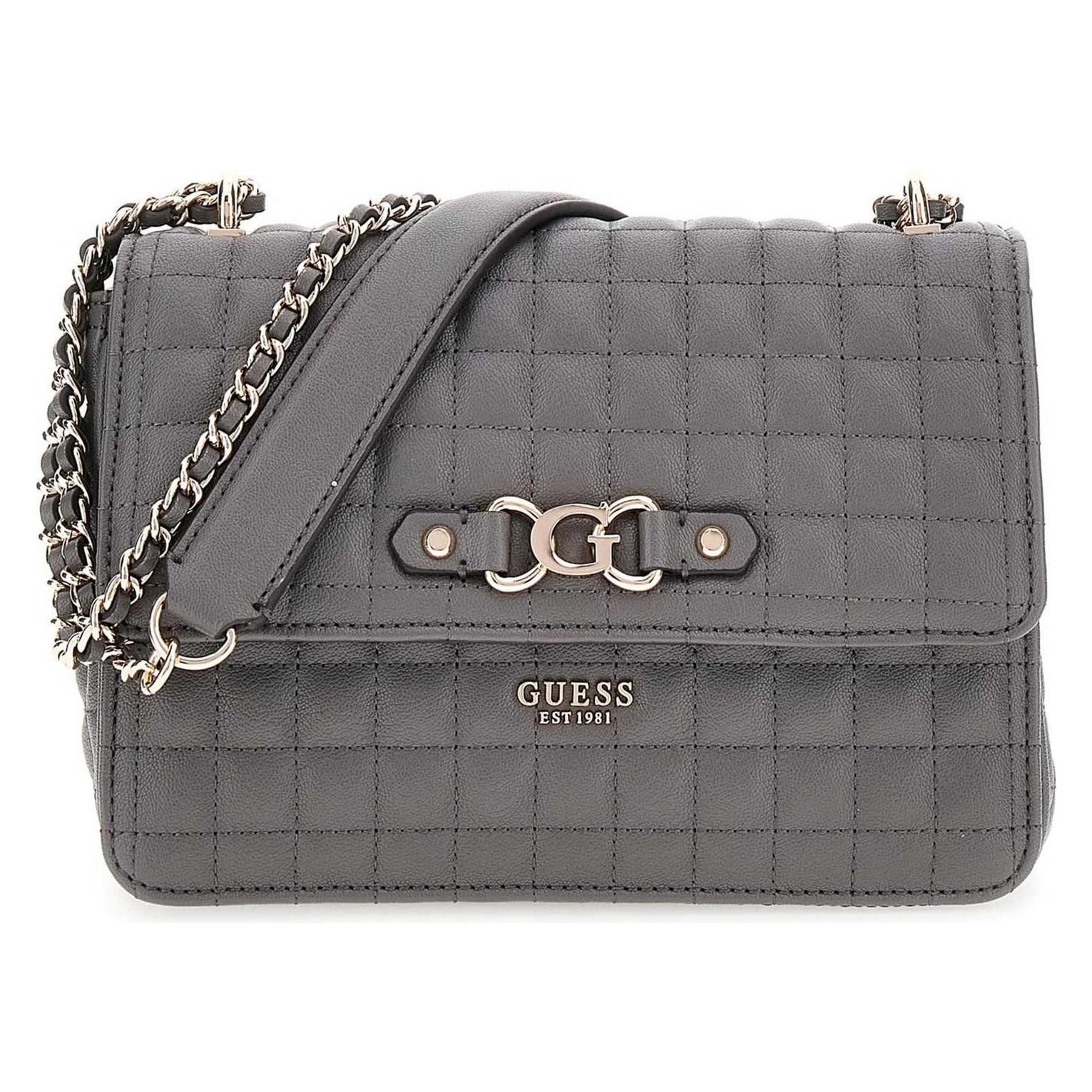 Guess, Damen, Handtasche, Nadira Convertible Crossbody Flap, Grau