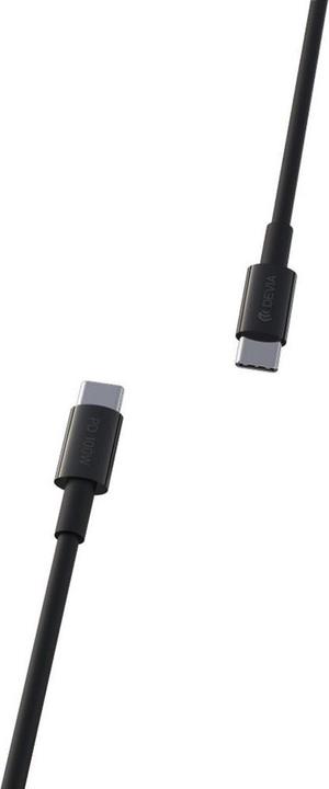 Image du produit Devia câble Smart EC317 PD USB-C - USB-C 1,5 m 100W 5A noir (1.50 m, USB 3.0, 100 W)