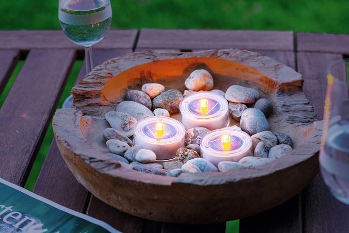 Image du produit EGLO Set de bougies LED SOLAR 5 cm x 3 cm, blanc (3 x)