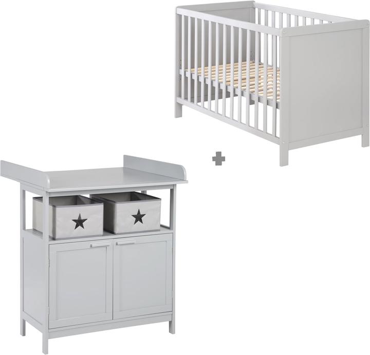 Produktbild Roba Kinderzimmerset Hamburg (Wickelkommode, Babybett)
