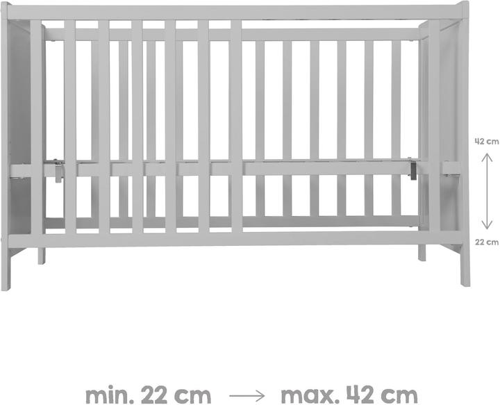 Produktbild Roba Kinderzimmerset Hamburg (Wickelkommode, Babybett)