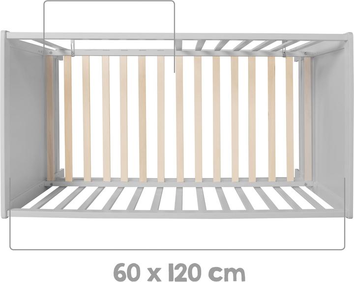 Produktbild Roba Kinderzimmerset Hamburg (Wickelkommode, Babybett)