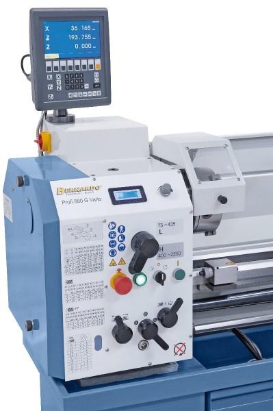 Produktbild Bernardo Cantina Bernardo - Leit- u. Zugspindeldrehmaschine Profi 880 G Vario 400V inkl. 2-Achs-Digitalanzeige