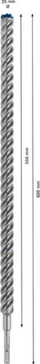 Actual product image Bosch Professional Zubehör Expert SDS plus-7X hammer drill, 25 x 550 x 600 mm (25 millimetres)
