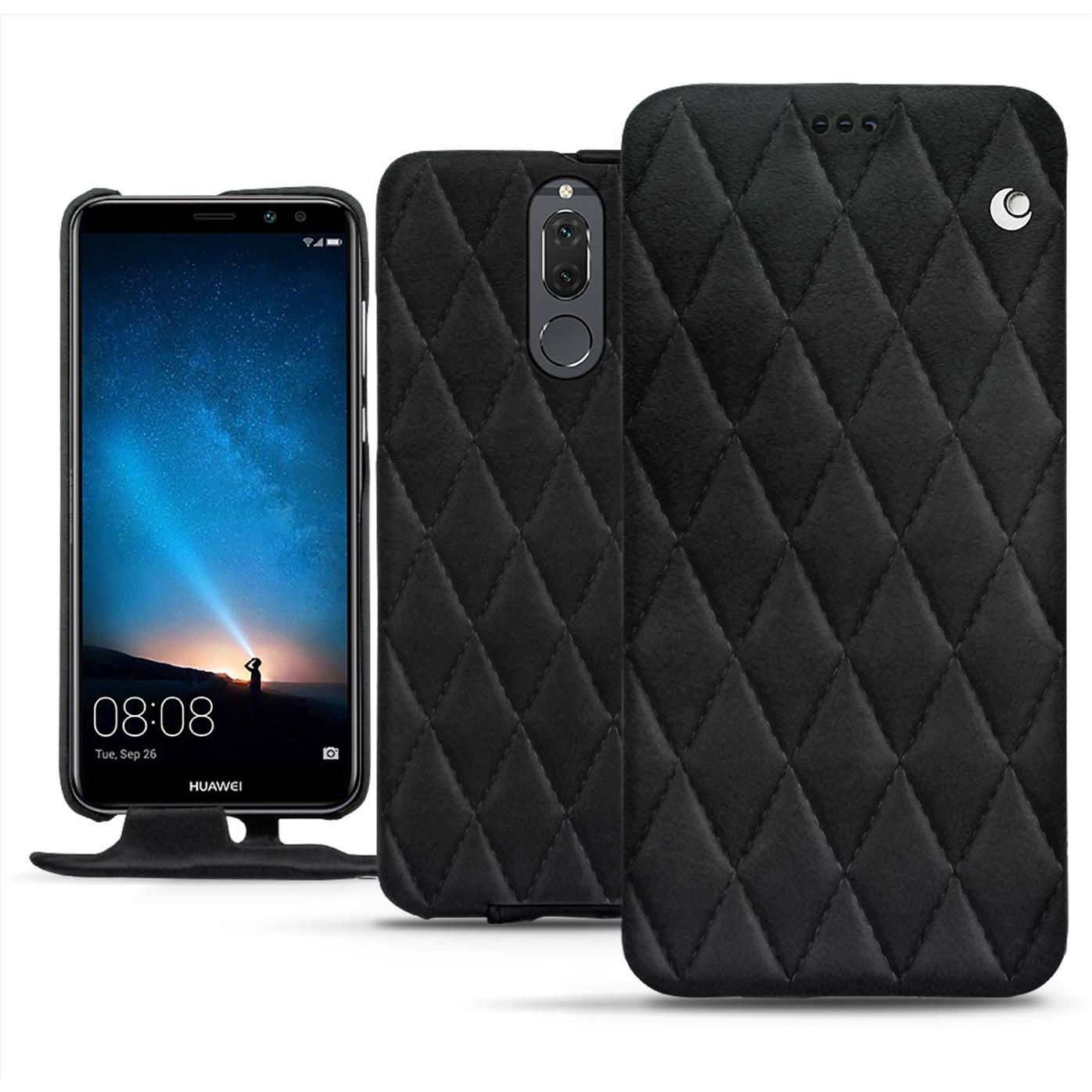 Noreve Lederschutzhülle vertikal (Huawei Mate 10 Lite), Smartphone Hülle, Schwarz