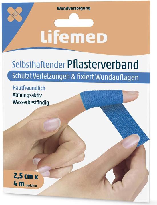 Actual product image Lifemed 4x Self-adhesive plaster dressing 4 m x 2.5 cm assorted (4 x)
