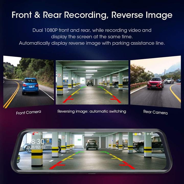 Produktbild Jansite Dashcam (Beschleunigungssensor, Eingebautes Display, Eingebautes Mikrofon, Full HD)