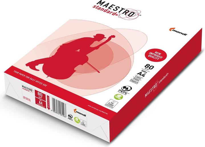 Igepa Kopierpapier Maestro A4 500 Blatt weiss (80 g/m², 500 x, A4)