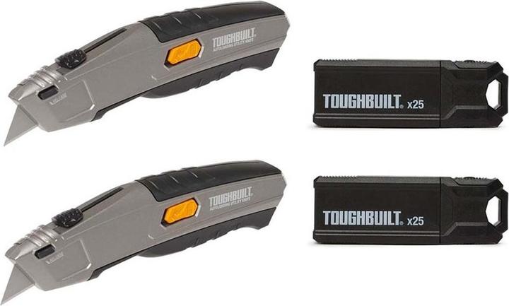Actual product image ToughBuilt Universal Snap-off Blade Knife Set (Cutters)