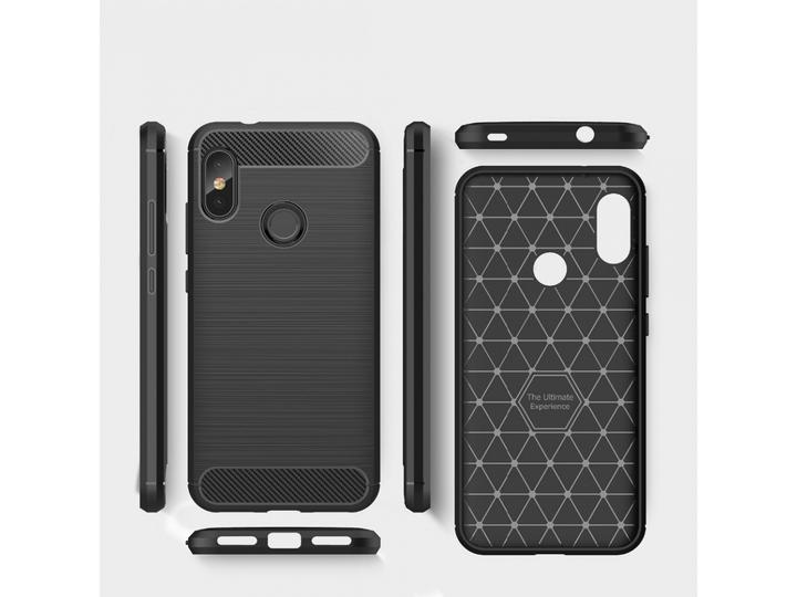 Produktbild Screenguard Xiaomi Mi A2 Hülle Carbon Brushed Soft TPU (Xiaomi Mi A2)
