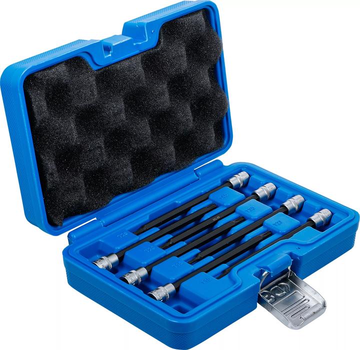 Image du produit BGS Assortiment de douilles à embouts | 6,3 mm (1/4") | Profil T (pour Torx Plus) avec tête sphérique... (Carré intérieur)