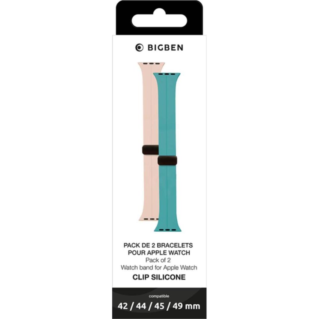 Bigben 2er Pack Armbänder, Uhrenarmband, Beige