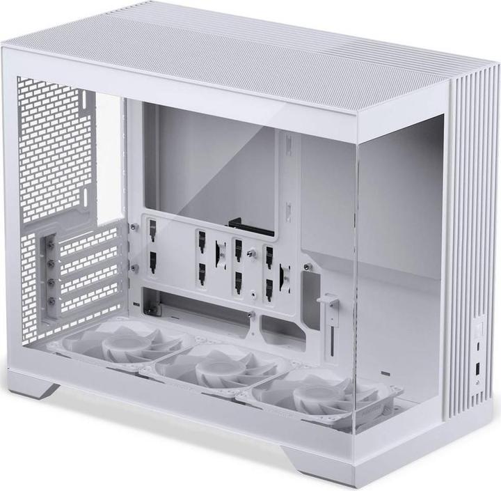 Actual product image Phanteks XT V3 PC-Gehäuse, Mini-Gehäuse, mATX, Tempered Glass - inklusive 3x 120-mm-Lüfter, weiss (mATX, Mini-ITX)